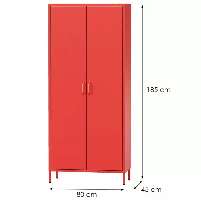 Szafa Metalowa Flavio Modern Red