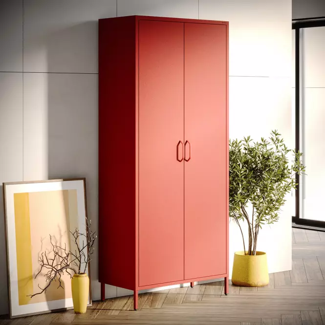 Szafa Metalowa Flavio Modern Red