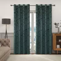 Zasłona na przelotkach VELVET GY2316/270G/M2/12/140x250 cm zielony
