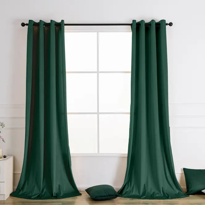 Zasłona na przelotkach VELVET PB103/200G/M2/17/140x250 cm zielony