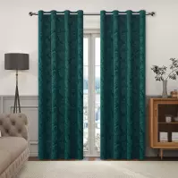 Zasłona na przelotkach VELVET PB2327/240G/M2/14/140x250 cm zielony