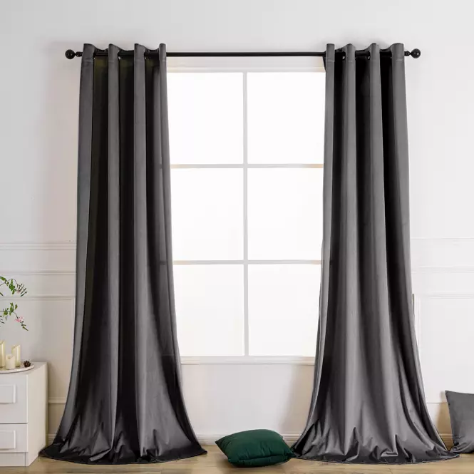 Materiał zasłonowy VELVET PB103/200G/M2/46/szary/150 cm