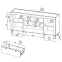 Komoda Mossa M07 2D1S dąb whisky/cashmere,3