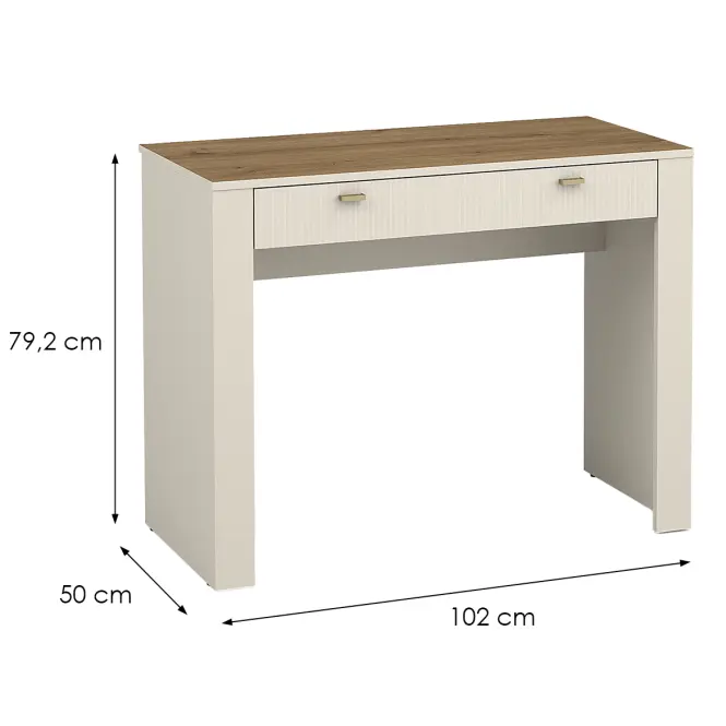 Toaletka Mossa M10 dąb whisky/cashmere