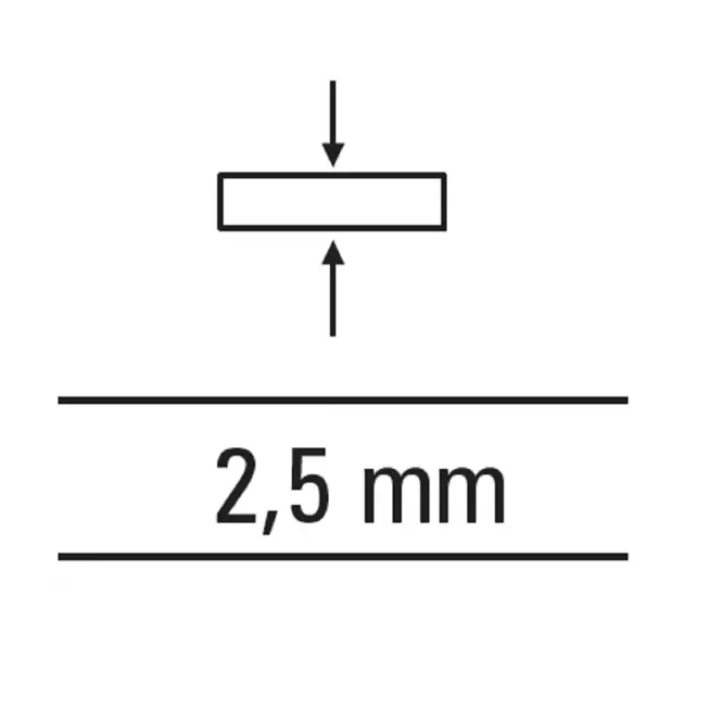 Motive krzyżyki dystansowe do płytek 2,5 mm 150 szt