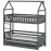 Łóżko Piętrowe Domek Iga 90x200 graphite