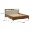 Łóżko Indygo L160 dąb wotan-beige,2