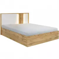 Łoże Wood 31  160X200 bez pojemnika  biały/wotan