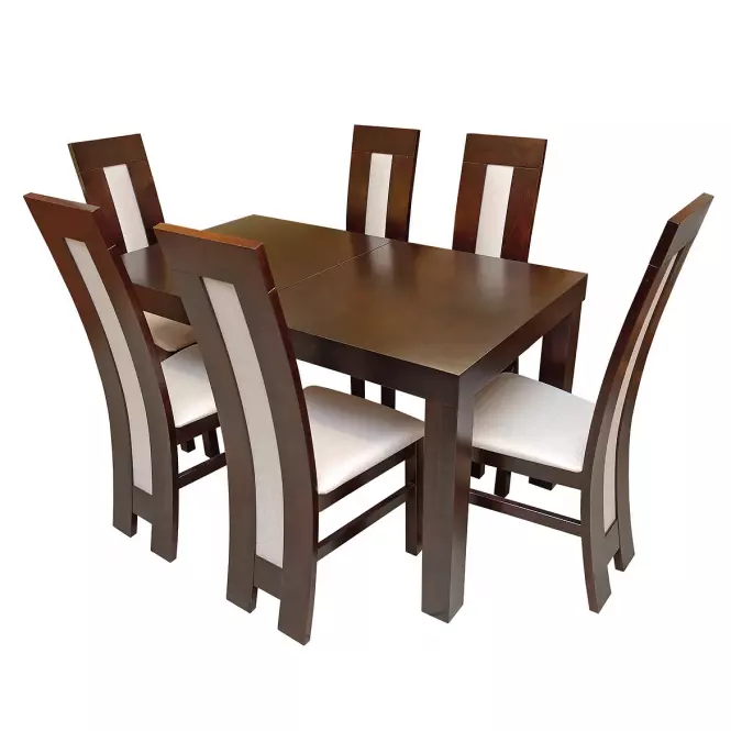 Zestaw stół i krzesła Carmen 1+6 ST408 KR362 BR2478 bergen1