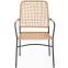 Krzesło K457 rattan brązowy/czarny,7