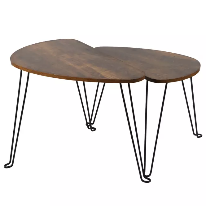 Zestaw Stolików Loft 8621 E dark vintage wood