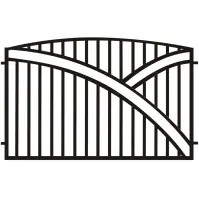 Przęsło Genua 2x1,25 ZN RAL9005 mat
