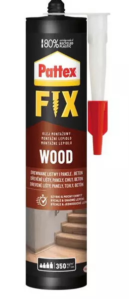 Pattex klej montażowy fix drewno 385G