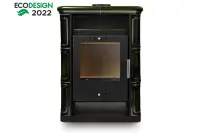 Piec stalowo kaflowy Arta zielony 6kW