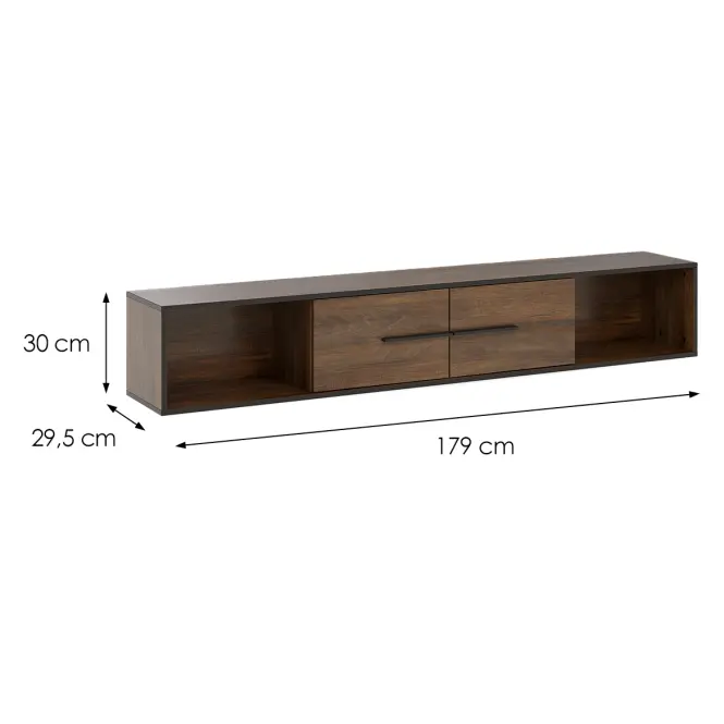 Półka Frida II W1 shirin walnut