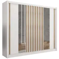 Szafa Ladder 250 biały/lamele dąb craft