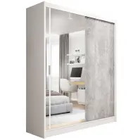 Szafa Stone 203 biały/beton