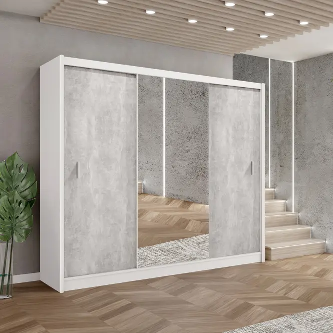 Szafa Stone 250 biały/beton