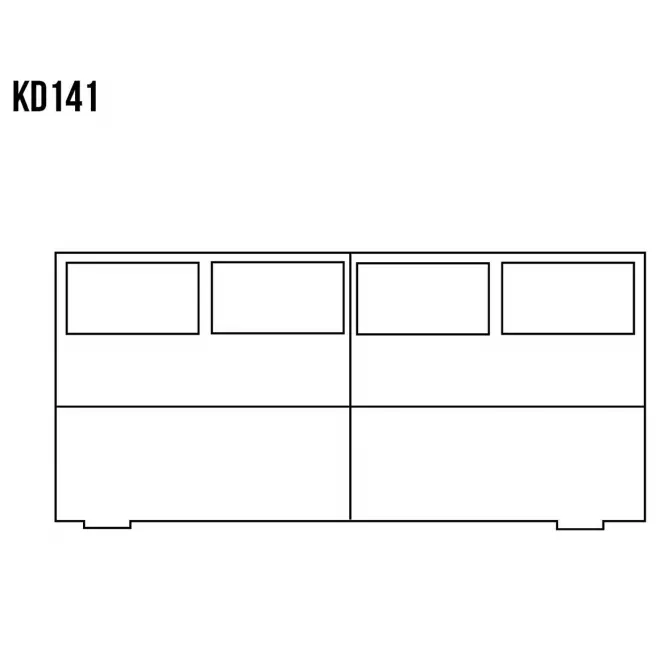Komoda Sosnowa KD141 surowy