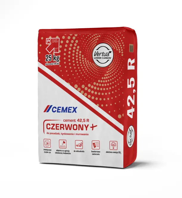 Cemex cement czerwony plus 42.5R 25kg