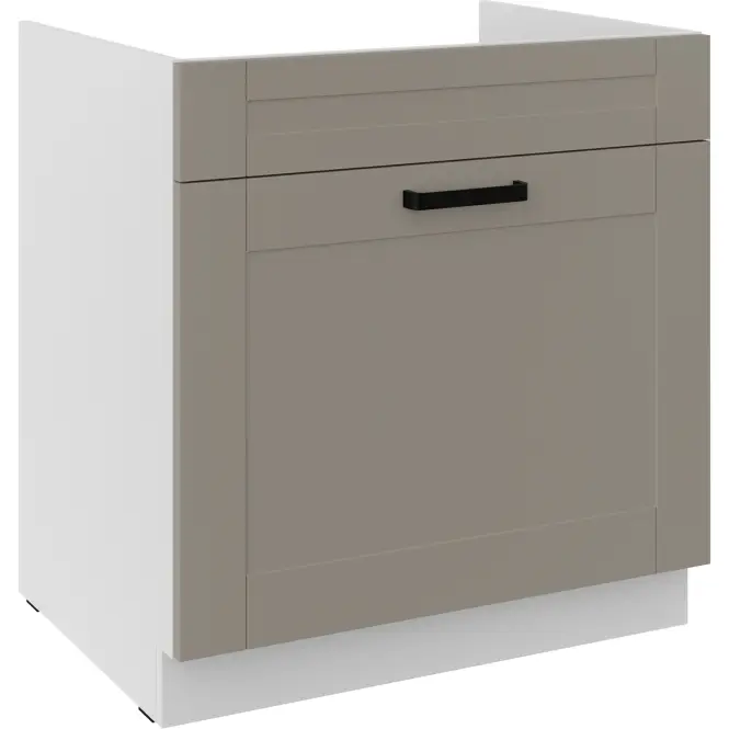 Szafka kuchenna Luna claygrey/biały 80ZL 1S BB