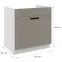 Szafka kuchenna Luna claygrey/biały 80ZL 1S BB,2