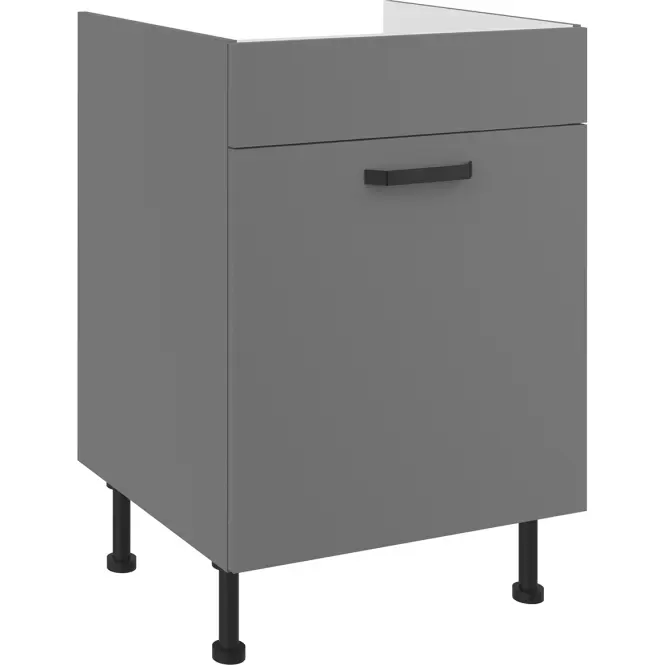 Szafka kuchenna Nessa antracyt 60ZL 1S BB
