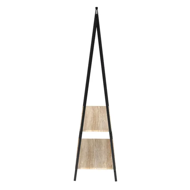 Wieszak z półkami 9328 naturalny/czarny