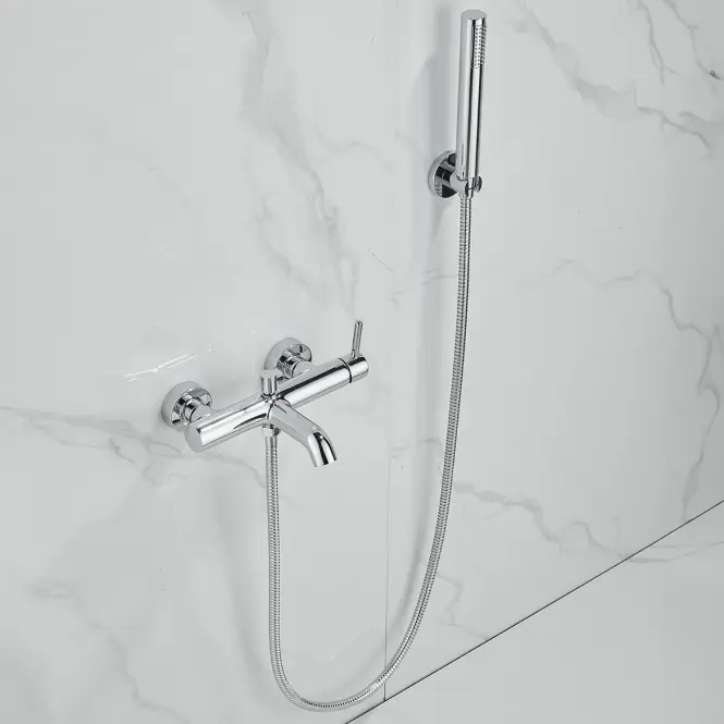 Bateria wannowa Ilma z zestawem wannowym chrom,3