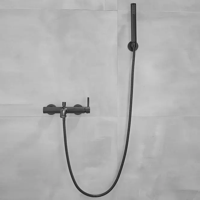 Bateria wannowa Ilma z zestawem wannowym czarna,4