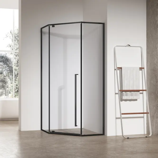 Kabina prysznicowa pięciokątna Light 90x90x195 black