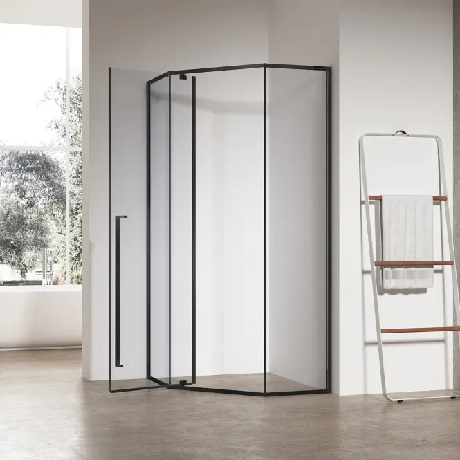 Kabina prysznicowa pięciokątna Light 90x90x195 black