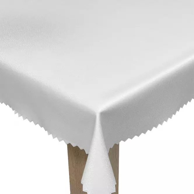 Obrus Kropki biały 140x260 cm plamoodporny