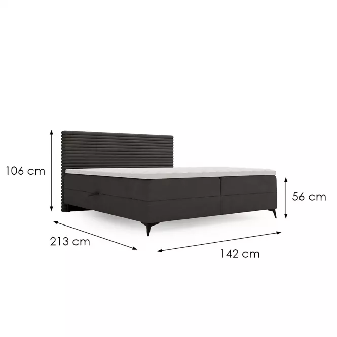 Łóżko Point Vito 16/Lapit 16 140x200 + topper