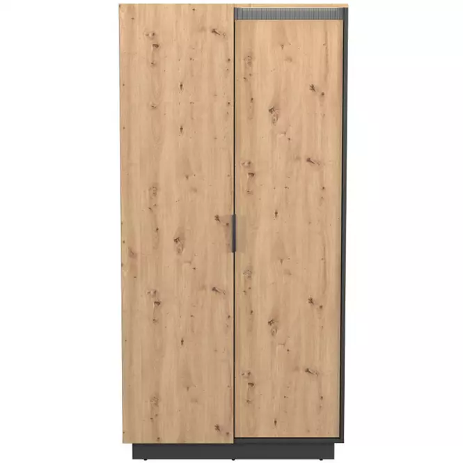 Szafa 2d Sierro Dąb Artisan/Czarny