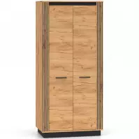 Szafa Urso 03 Dąb Craft Złoty/Czarny
