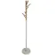 Wieszak metalowy 9464 Wooden biały/naturalny,2
