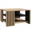 Stolik Zaandam kwadrat 80x80 dąb artisan/czarny