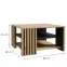 Stolik Zaandam kwadrat 80x80 dąb artisan/czarny,2