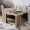 Stolik Zaandam kwadrat 80x80 dąb artisan/czarny,5