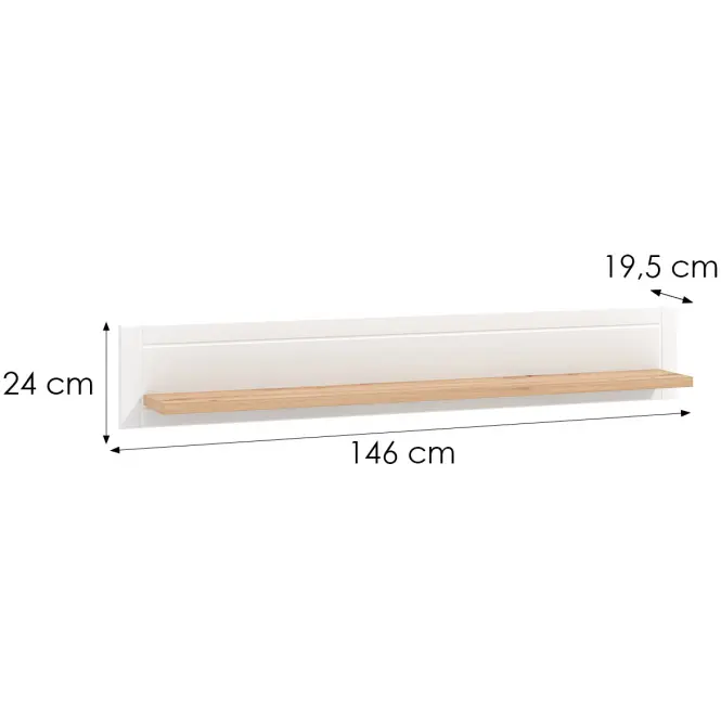 Półka Valencia Zp Artisan/Biały 11011393,2