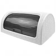 Chlebak rattan 41,7x26,9x18,1 biały