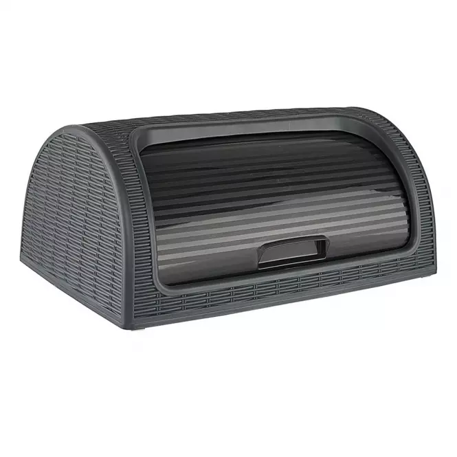 Chlebak rattan 41,7x26,9x18,1 popiel