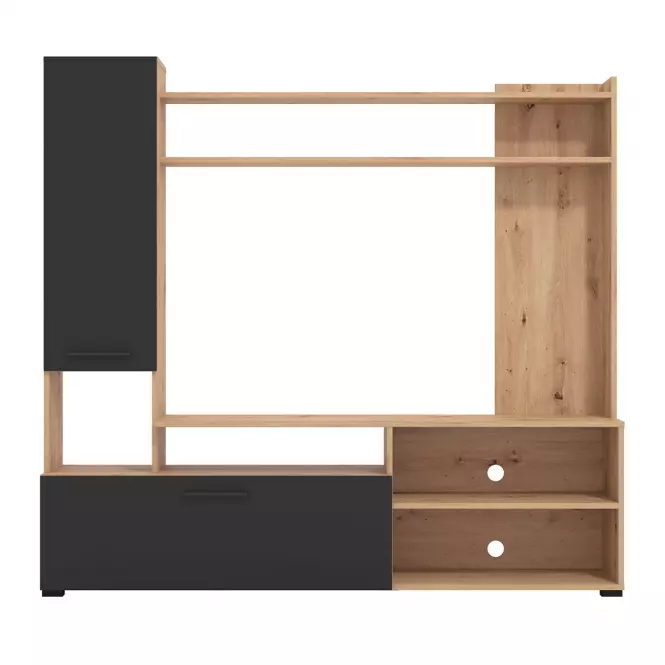 Meblościanka Braga Artisan/Czarny 11011452