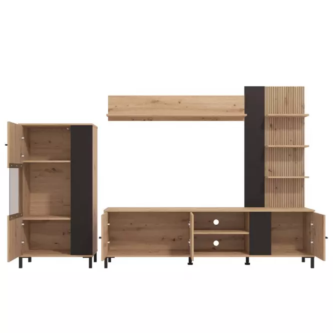 Meblościanka Avignon Artisan/Czarny 11013348