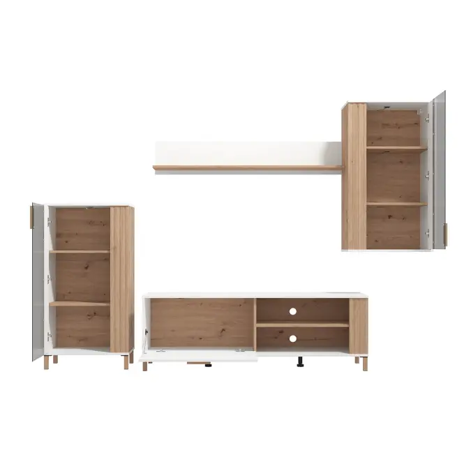 Meblościanka Bestia Artisan/Biały 11013735