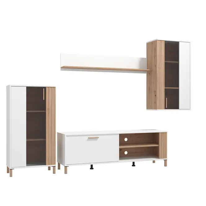 Meblościanka Bestia Artisan/Biały 11013735