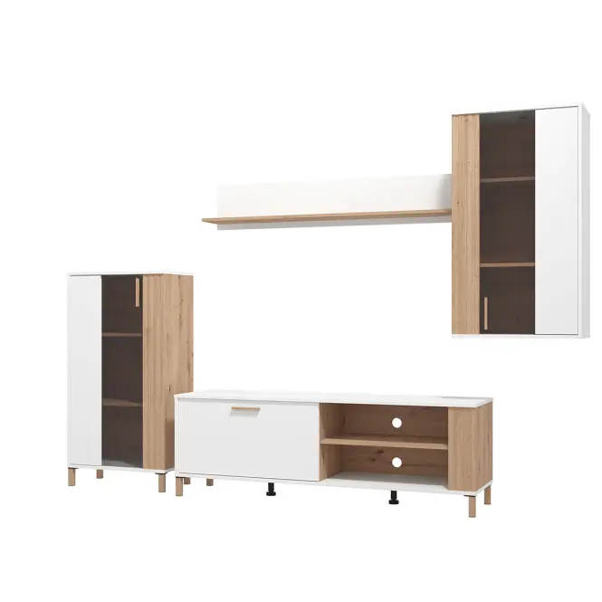 Meblościanka Bestia Artisan/Biały 11013735