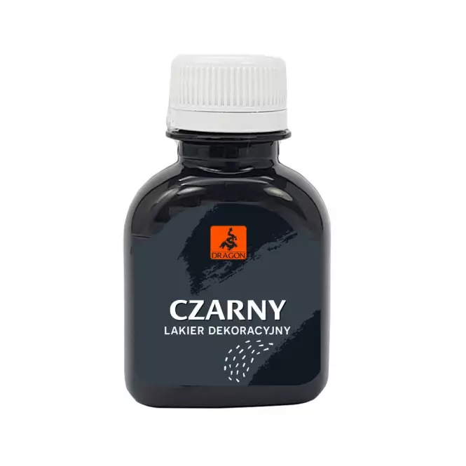 Dragon Lakier Dekoracyjny Czarny 80ml