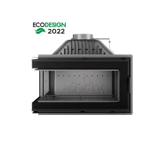 Wkład kominkowy narożny W16 lewy 13,5 kW Black